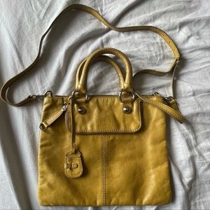 Mustard color cross body bag